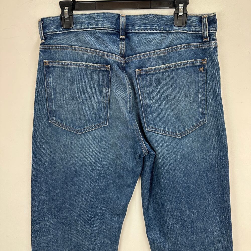 Madewell The Dean Easy Straight Jean Greendale Wash Rigid Blue US 28 NWT - Picture 14 of 14